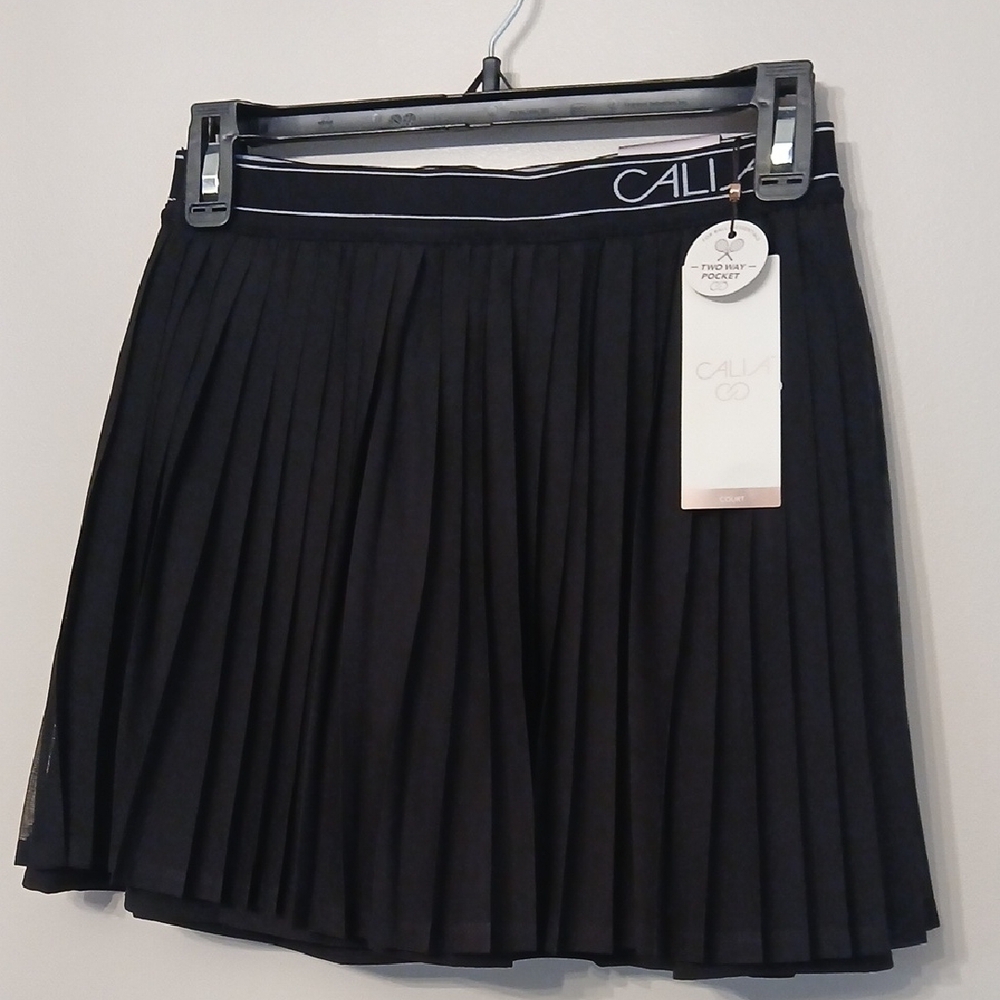 Cali Elegant Black Skater Skirt